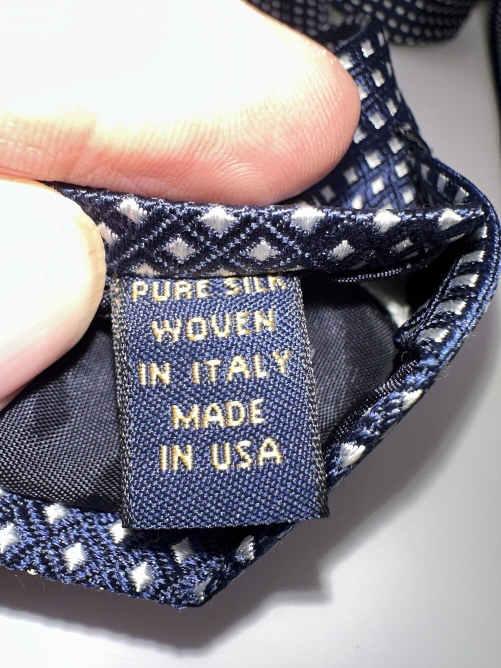Vtg Brooks Brothers Makers Silk Tie Black Label 58” Men’s Blue Preppy Dressy Tie - Picture 6 of 9